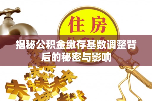 竹东揭秘公积金缴存基数调整背后的秘密与影响